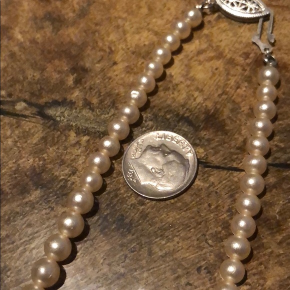 VINTAGE 1950’s RETRO CULTURED PEARL CHOKER - Picture 13 of 14